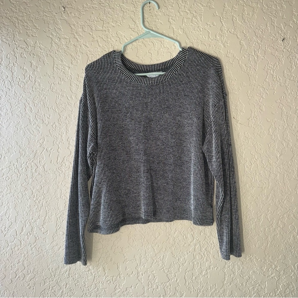 Striped Black and White Women's Top